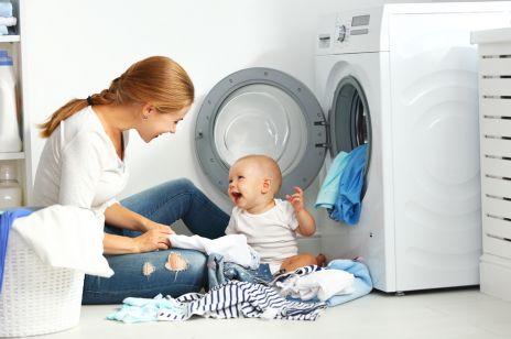 Zapracowana mama - szybki sposób na pranie