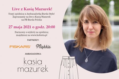 Uszyj letnią spódnicę z naszą ambasadorką Kasią Mazurek!