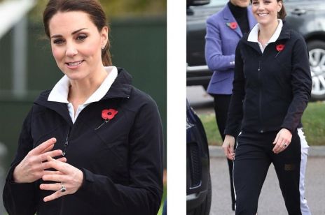 Kate Middleton w ciąży w dresie