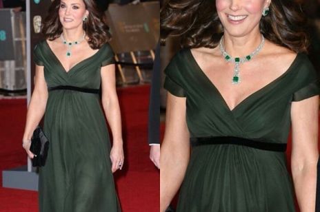 Księżna Kate w zielonej sukni