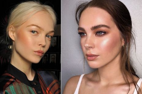 Złoty rozświetlacz - trend w makijażu 2018