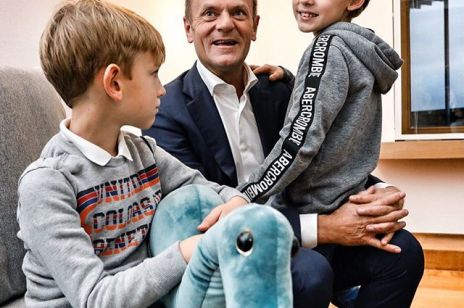 Donald Tusk z wnukami