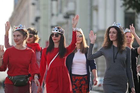 Protesty kobiet na Białorusi