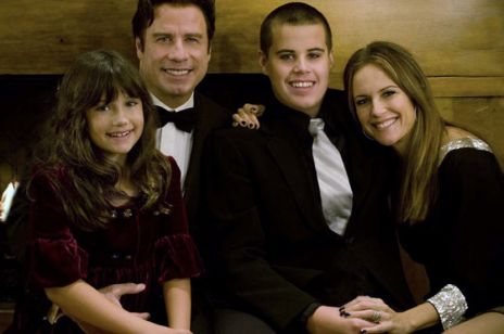 John Travolta z rodziną