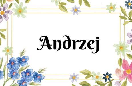 Kartka z kalendarza Andrzej