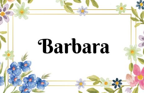 Kartka z kalendarza Barbara