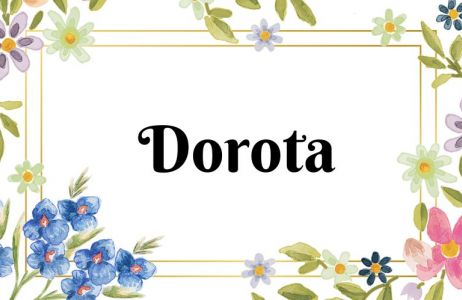 Kartka z kalendarza Dorota