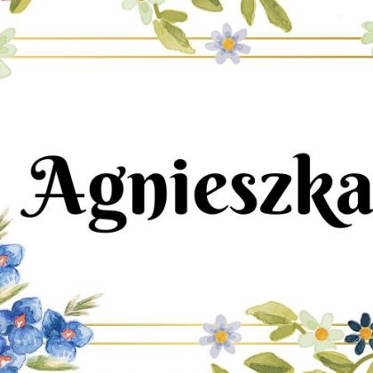 Kartka z kalendarza Agnieszka