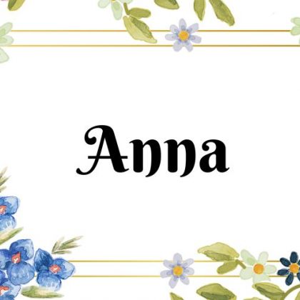 Kartka z kalendarza Anna