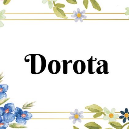 Kartka z kalendarza Dorota