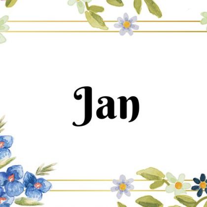 Kartka z kalendarza Jan