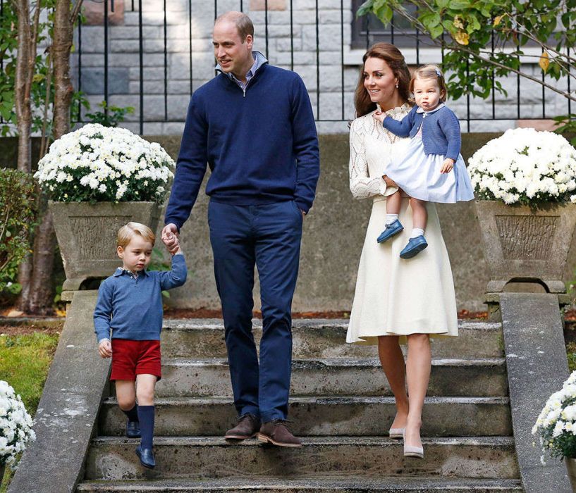 Księżna Kate książę William z dziećmi