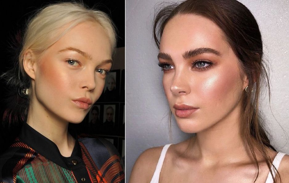 Złoty rozświetlacz - trend w makijażu 2018