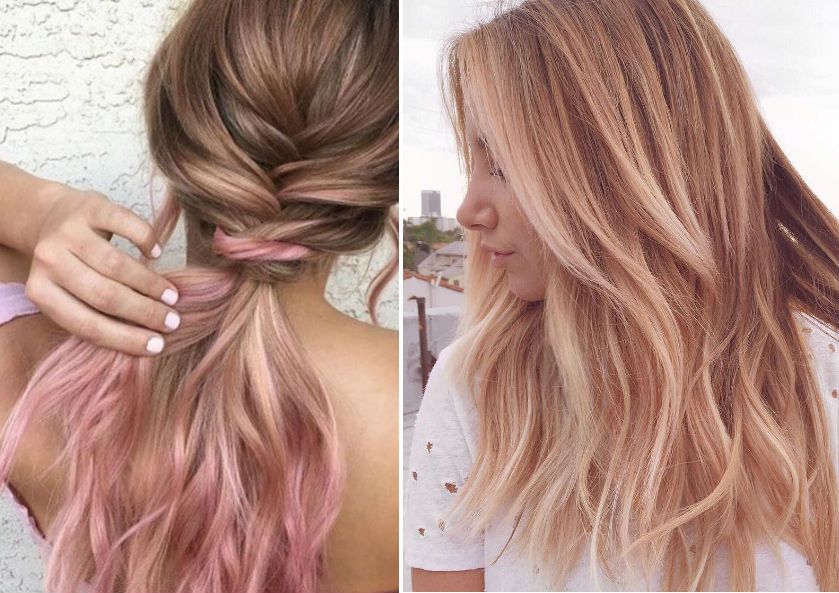 Rose gold hair - najmodniejszy kolor włosów na jesień 2018