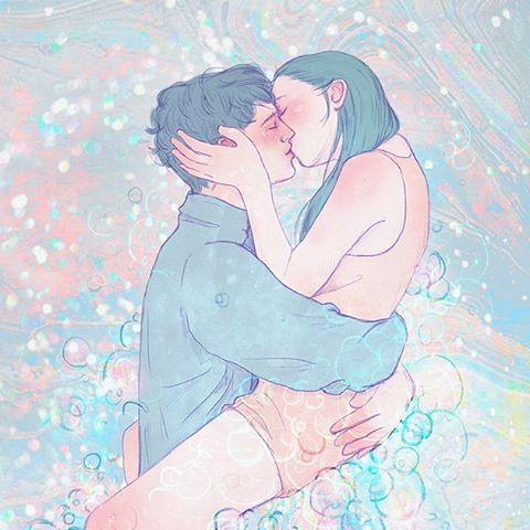 Koreańskie ilustracje pokazują w piękny sposób pokazują jak wygląda prawdziwa bliskość i miłość dwojga ludzi