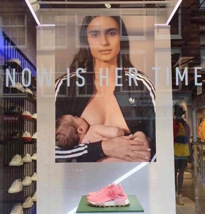Reklama Adidasa z karmiącą matką