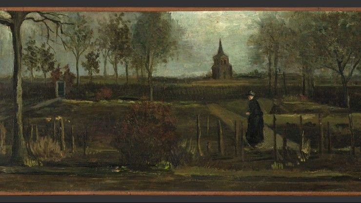 Obraz Vincenta van Gogha "Ogród przy plebanii w Nuenen wiosną"