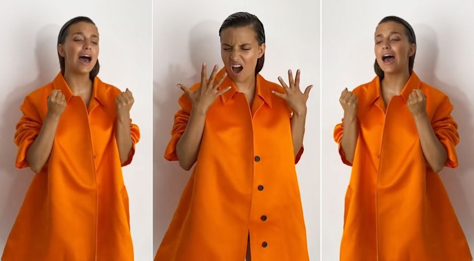 Julia Wieniawa w pomarańczowym płaszczu na jesień 2020