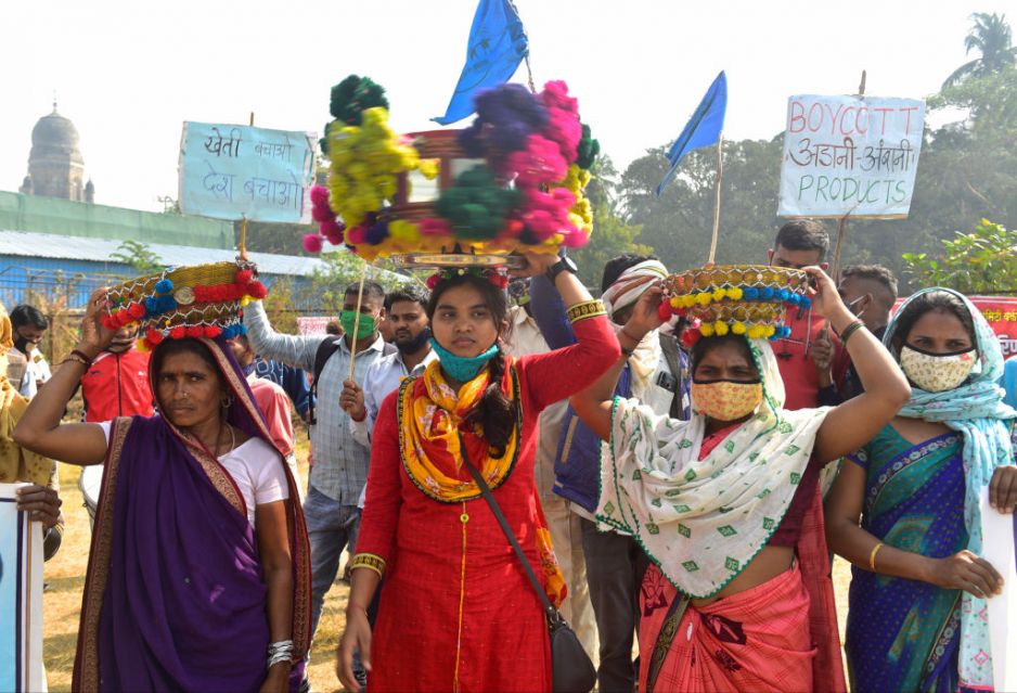 Kobiety na czele strajku rolników w Indiach