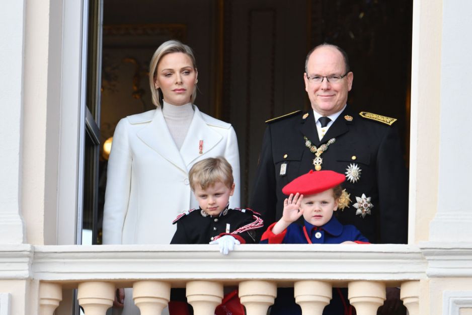 Księżna Monako z rodziną