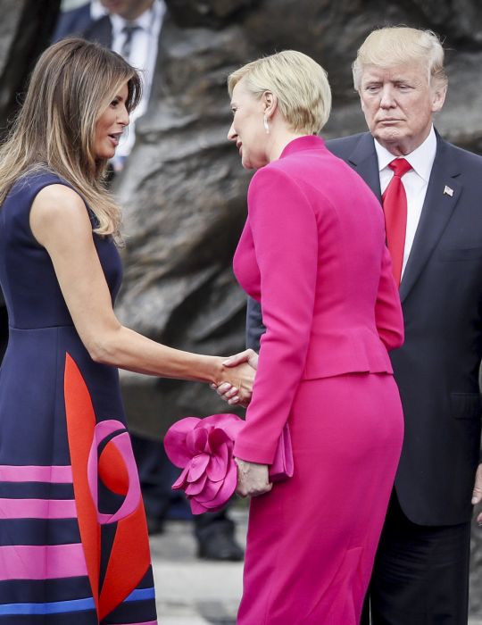 Donald i Melania Trump, Agata Duda