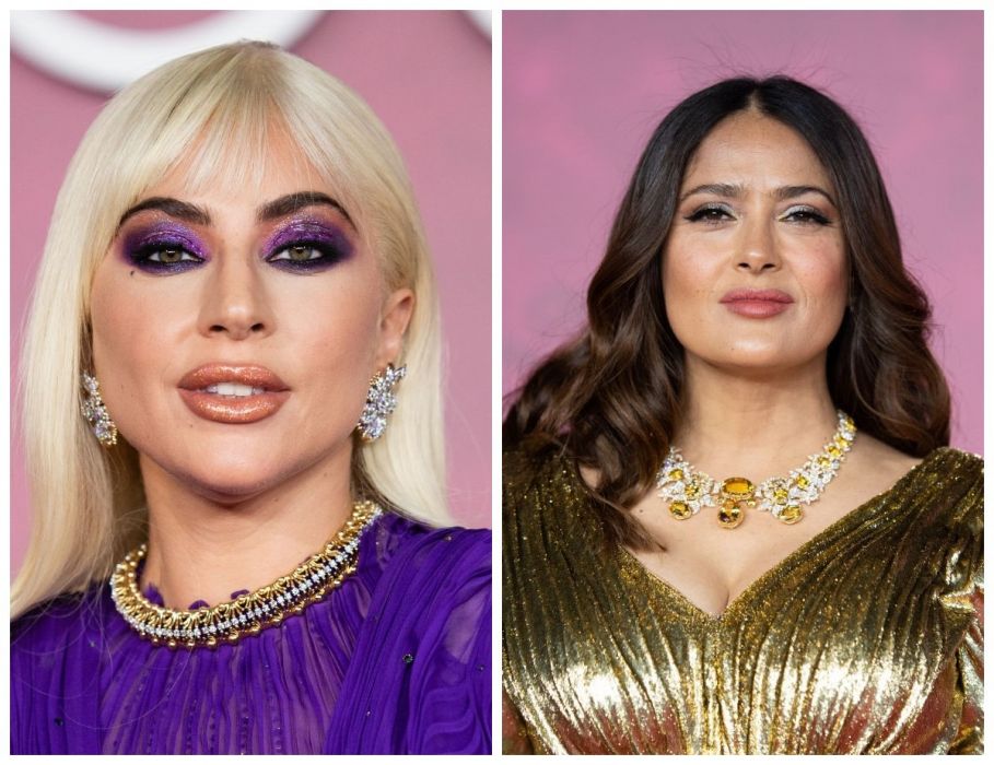 Lady Gaga, Salma Hayek i inne gwiazdy na premierze filmu "House of Gucci" [ZDJĘCIA]
