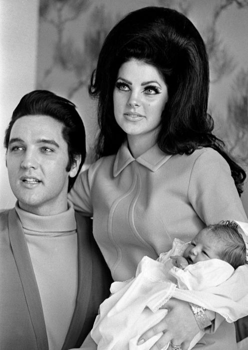 Elvis, Priscilla i Lisa-Marie Presley