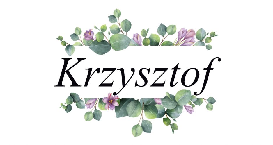 imieniny Krzysztof