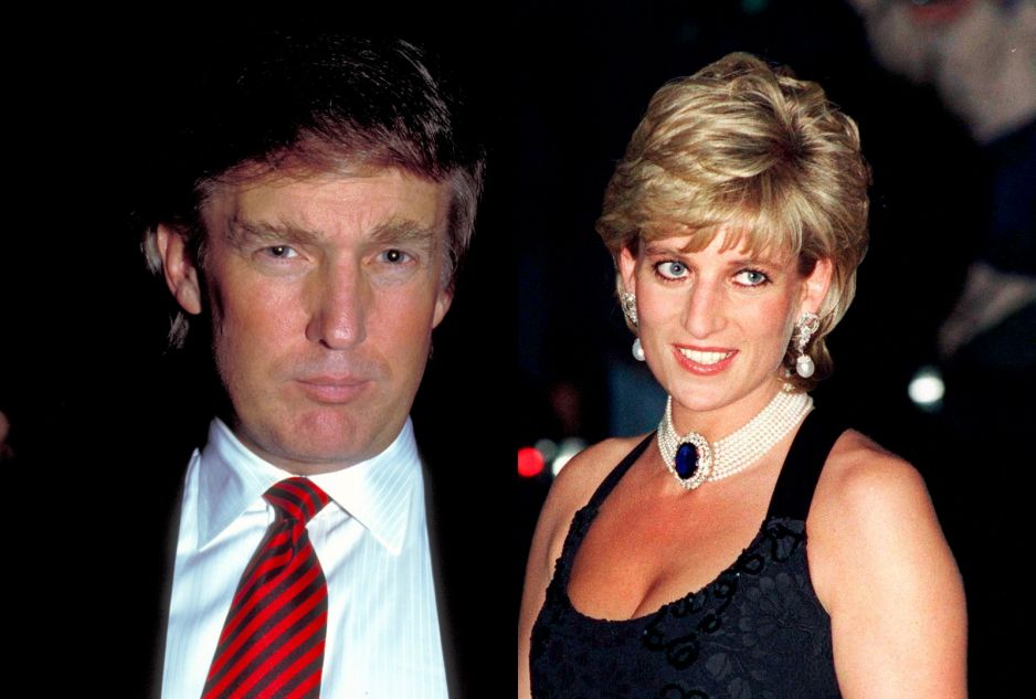 Donald Trump i księżna Diana w latach 90.