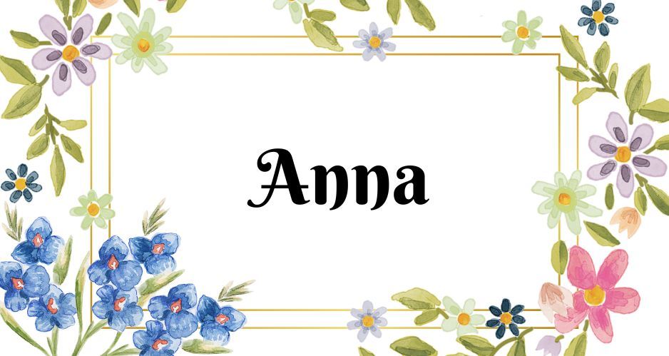 Kartka z kalendarza Anna