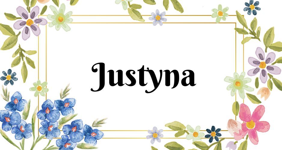 Kartka z kalendarza Justyna