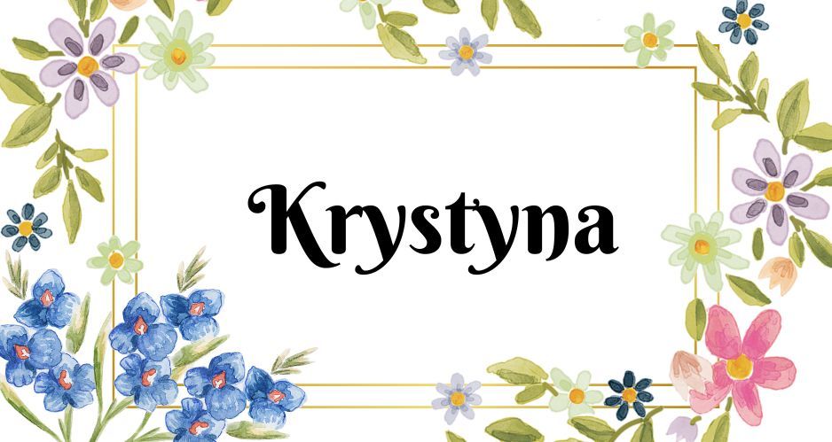 Kartka z kalendarza Krystyna