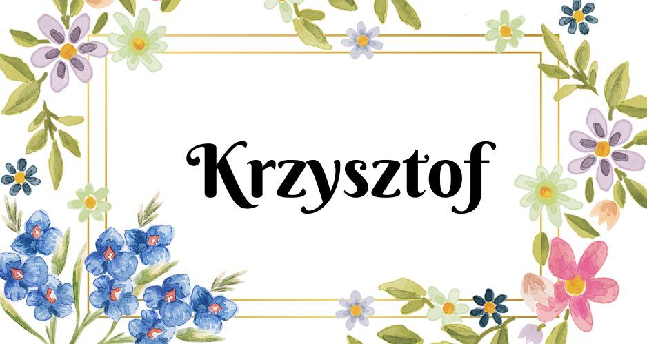Kartka z kalendarza Krzysztof