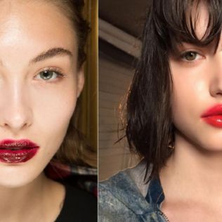 Rozmazane usta - trend w makijażu