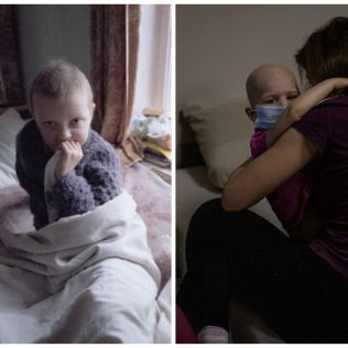 Dzieci chore na raka są leczone w schronach