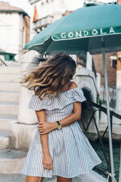 Venezia-Striped_Dress-Off_The_Shoulders-Collage_On_The_Road-Chloe_Bag-Outfit-32