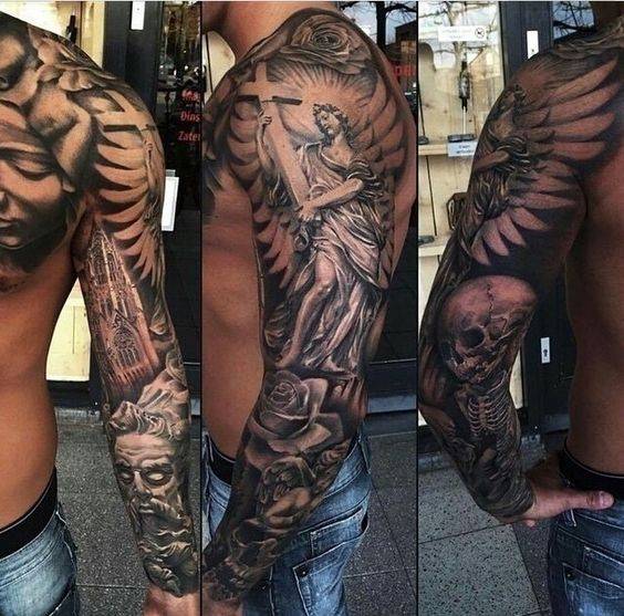Tatuaż męski na ramię