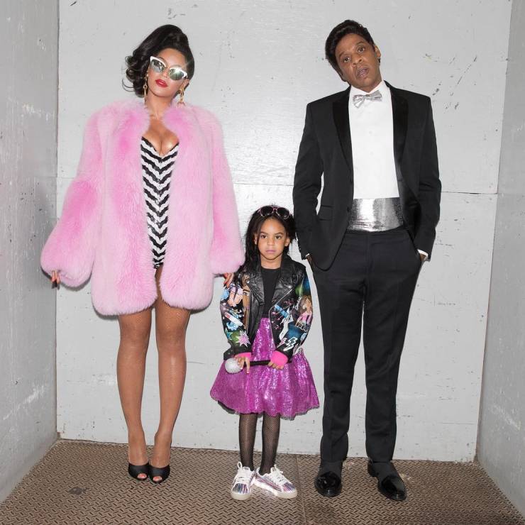 Beyonce z córką i Jay'em-Z