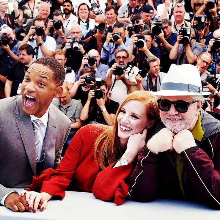 Will Smith,i Jessica Chastain i Pedro Almodovar w Cannes 2017