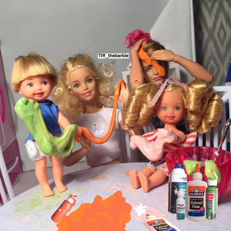 Barbie i Ken z dziećmi