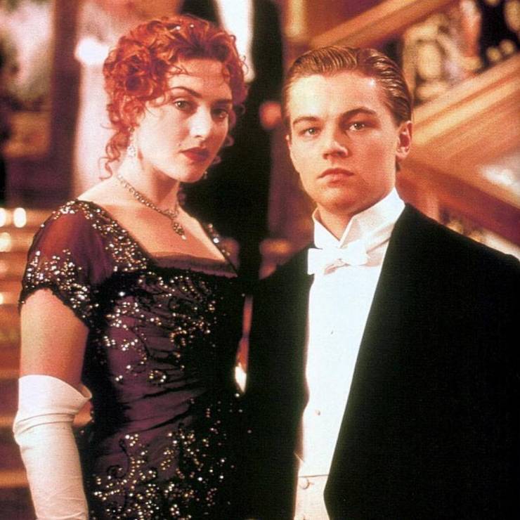 Leonardo DiCaprio i Kate Winslet w filmie Titanic