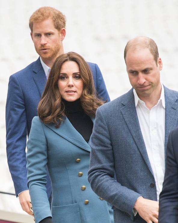 Księżna Kate z Księciem Williamem i Księciem Harrym