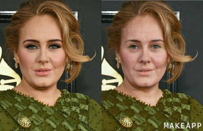 Aplikacja do usuwania makijażu - Adele