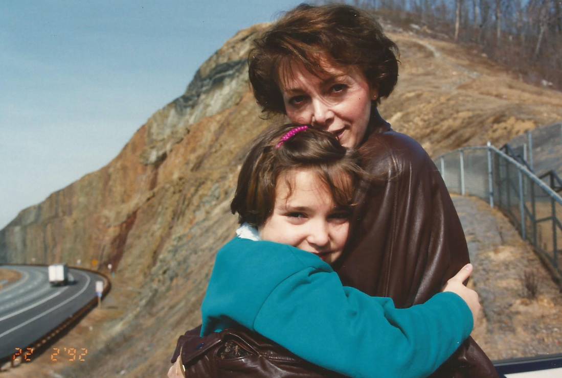 Irena Jarocka z córką Moniką, rok 1992