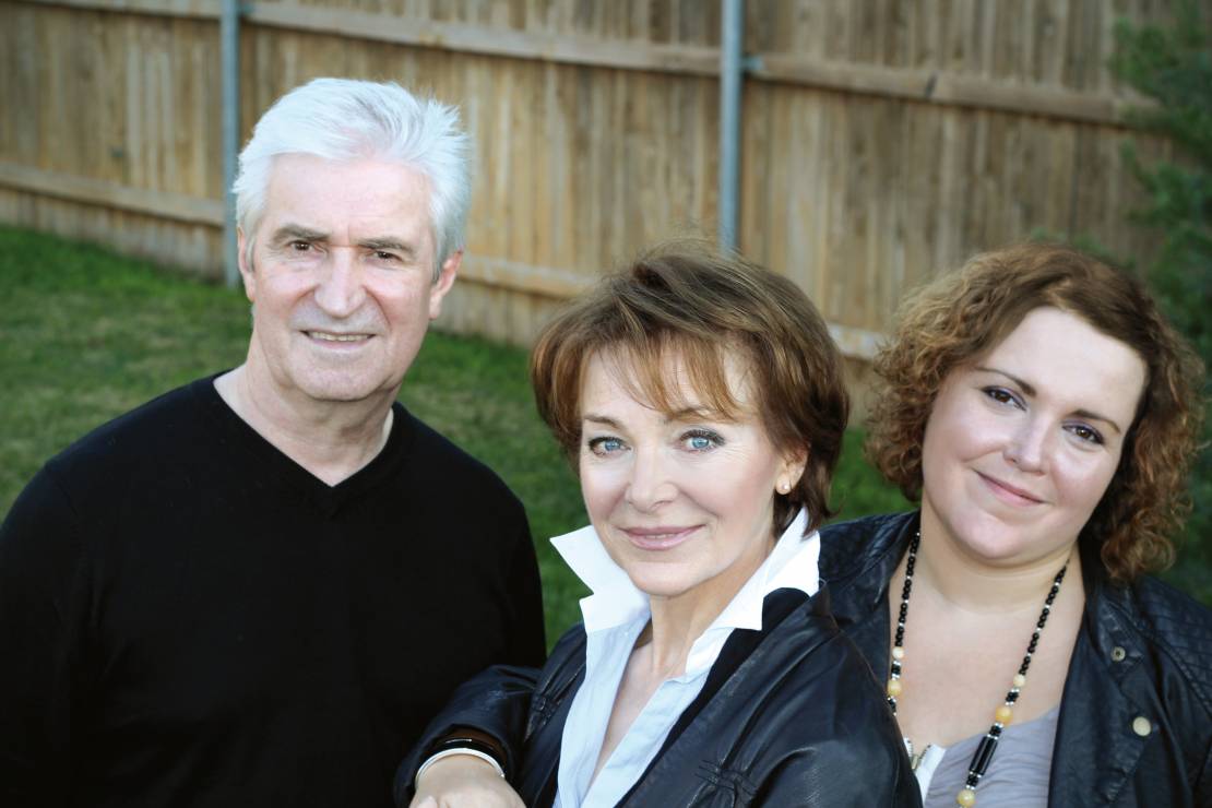 Irena Jarocka z mężem Michałem i córką Moniką, Lubbock 2010