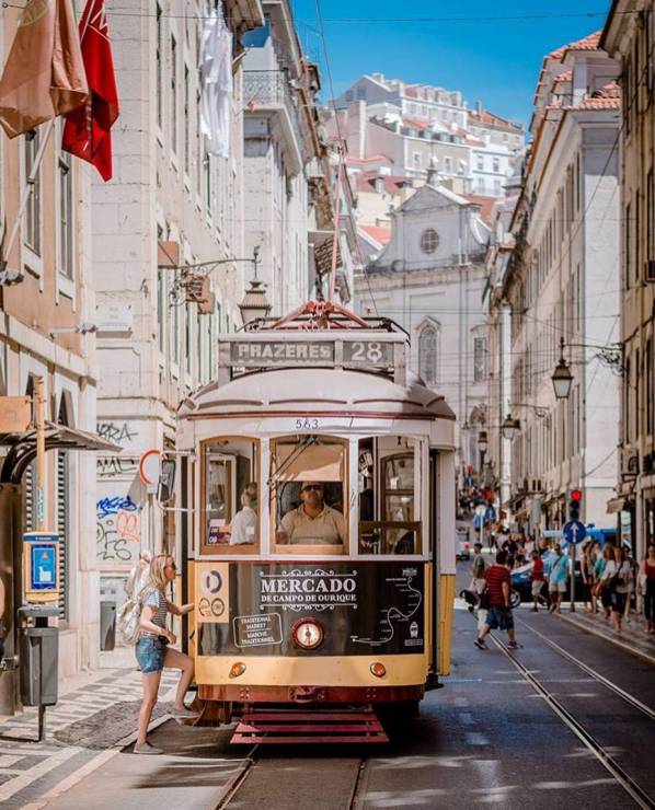 Lizbona i jej klasyczny tramwaj
