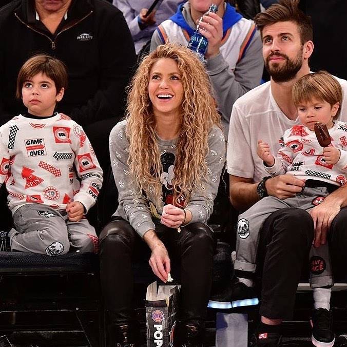 Shakira z rodziną