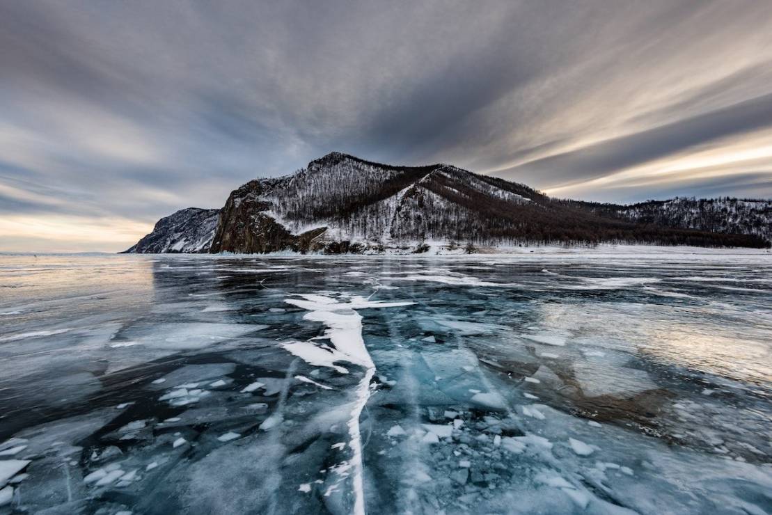 Zamarznięte Jezioro Bajkał, Rosja
