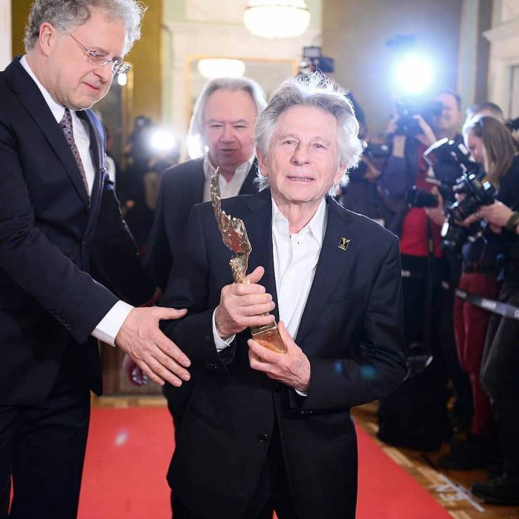 Roman Polański odebrał nagrodę dla filmu "Pianista" z okazji 20-lecia gali
