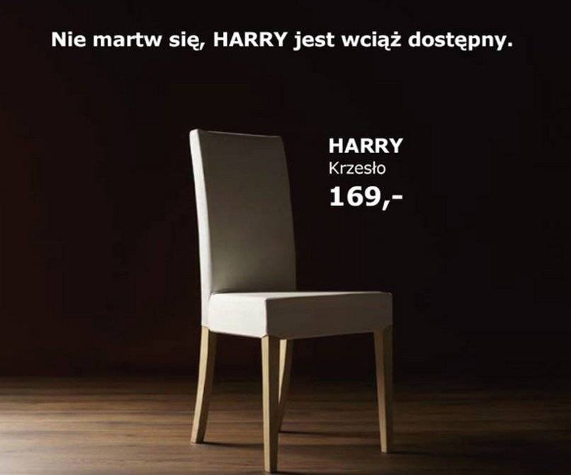 kampania IKEA z krzesłem Harry
